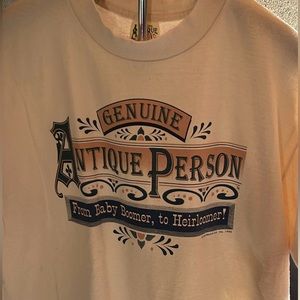 Vintage 1995 Genuine Antique Person Single Stitch T-Shirt Size XL